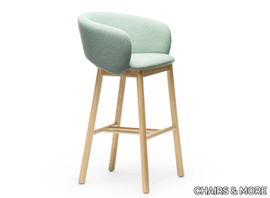 BEL SG-75 - Fabric high stool with armrests and back _ CHAIRS & MORE