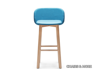 CHIPS SG 80 - High upholstered fabric stool with footrest _ CHAIRS & MORE