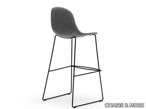 GOTHAM SLI-SG-80 - Sled base chair with footrest _ CHAIRS & MORE