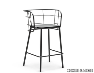 JUJUBE SG - Powder coated steel garden stool _ CHAIRS & MORE