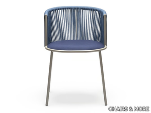 MILLIE SP - Upholstered nautical rope garden chair _ CHAIRS & MORE