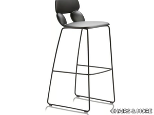 NUBE SL SG 80 - Sled base polyurethane stool _ CHAIRS & MORE