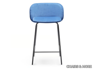 CHIPS M SG 65 - High fabric stool with back _ CHAIRS & MORE