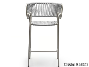 KLOT SG - High nautical rope garden stool with armrests _ CHAIRS & MORE