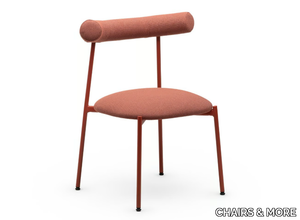 PAMPA S - Open back fabric chair with metal structure _ CHAIRS & MORE