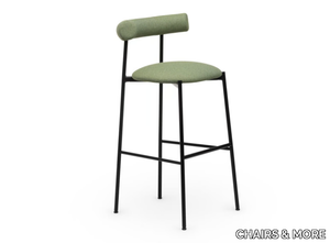 PAMPA SG-80 - High fabric stool with footrest _ CHAIRS & MORE