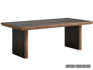 SESTO SENSO - Rectangular wood veneer table _ CPRN HOMOOD