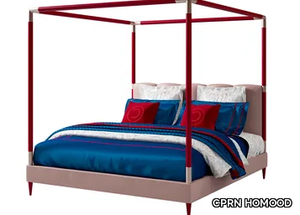 SESTO SENSO - Nabuk and metal canopy bed _ CPRN HOMOOD