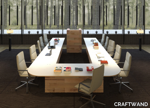 CRAFTWAND® - Modular wooden meeting table _ CRAFTWAND