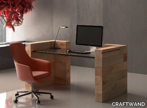 CRAFTWAND® - Beech office desk _ CRAFTWAND