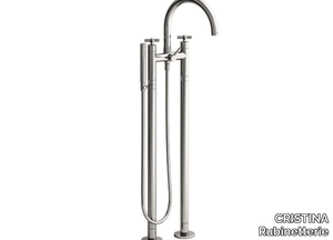 CROSS ROAD CRICR108 - Floor standing bathtub mixer with hand shower _ CRISTINA Rubinetterie