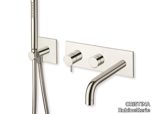 TRICOLORE VERDE CRITV102 - Single handle bathtub set with hand shower _ CRISTINA Rubinetterie