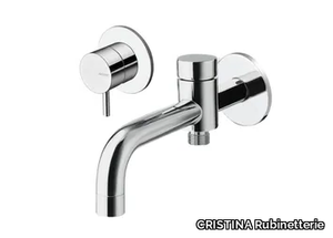 TRICOLORE VERDE CRITV138 - 2 hole wall-mounted single handle bathtub mixer _ CRISTINA Rubinetterie