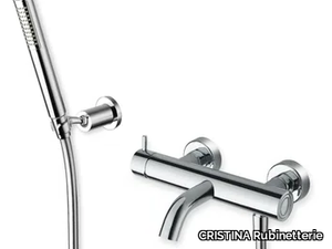 TRICOLORE VERDE CRITV181 - Wall-mounted single handle bathtub mixer _ CRISTINA Rubinetterie