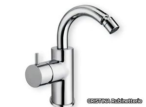 TRICOLORE VERDE CRITV376 - Countertop single handle bidet mixer without waste _ CRISTINA Rubinetterie