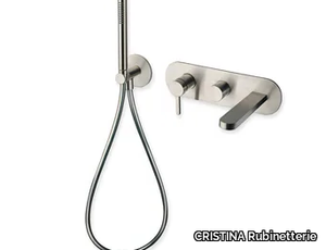 UNIX CRIUX103 - Wall-mounted single handle bathtub mixer with hand shower _ CRISTINA Rubinetterie