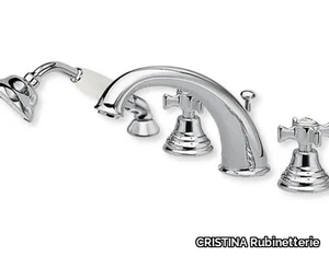 CANOVA CRICN124 - 4 hole bathtub set with hand shower _ CRISTINA Rubinetterie