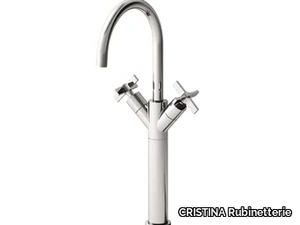 CROSS ROAD CRICR248 - Countertop 1 hole washbasin mixer with automatic pop-up waste _ CRISTINA Rubinetterie