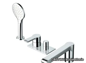 DELTA CRIDE121 - 4 hole bathtub set with hand shower _ CRISTINA Rubinetterie