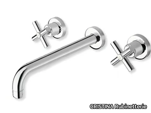 EXCLUSIVE CRIEV243 - 3 hole wall-mounted washbasin mixer _ CRISTINA Rubinetterie