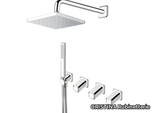 ITALY CRIIT619 - Shower mixer with diverter with overhead shower _ CRISTINA Rubinetterie