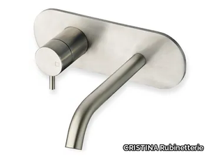 PIX CRIPX256 - Wall-mounted stainless steel washbasin mixer _ CRISTINA Rubinetterie