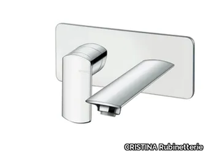 PROFILO CRIPF256 - Wall-mounted washbasin mixer with plate _ CRISTINA Rubinetterie