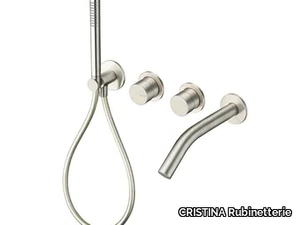 SX CRISX103 - Wall-mounted bathtub set with hand shower _ CRISTINA Rubinetterie