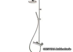 TRICOLORE VERDE CRITV409 - Wall-mounted shower panel with hand shower _ CRISTINA Rubinetterie