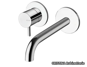 TRICOLORE VERDE CRITV257 - 2 hole wall-mounted washbasin mixer _ CRISTINA Rubinetterie