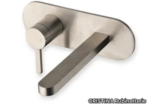 UNIX CRIUX256 - Wall-mounted stainless steel washbasin mixer _ CRISTINA Rubinetterie