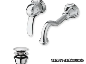 ART CRIAR931 - Wall-mounted single handle washbasin mixer without waste _ CRISTINA Rubinetterie