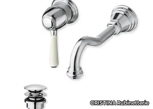 ART ELITE CRIAE931 - 2 hole wall-mounted single handle washbasin mixer _ CRISTINA Rubinetterie