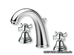 CANOVA CRICN202 - 3 hole washbasin mixer with individual rosettes _ CRISTINA Rubinetterie