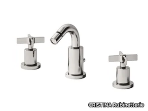 CROSS ROAD CRICR330 - 3 hole countertop bidet mixer _ CRISTINA Rubinetterie