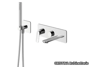 FOIL CRIFL103 - Single handle bathtub mixer with hand shower _ CRISTINA Rubinetterie