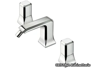 ITALY CRIIT357 - 3 hole countertop bidet mixer with swivel spout _ CRISTINA Rubinetterie