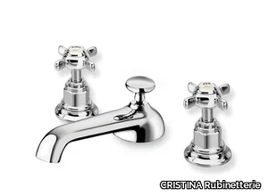 LONDRA CRILD203 - 3 hole washbasin mixer with individual rosettes _ CRISTINA Rubinetterie