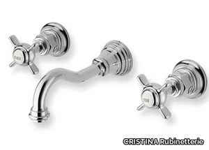 LONDRA CRILD242 - 3 hole wall-mounted washbasin mixer _ CRISTINA Rubinetterie