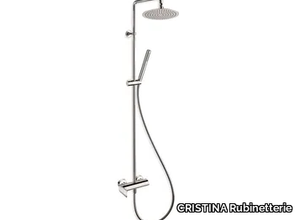 PROFILO CRIPF409 - Wall-mounted shower panel with hand shower _ CRISTINA Rubinetterie