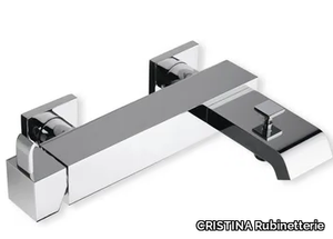 QUADRI CRIQM107 - Wall-mounted bathtub mixer with diverter _ CRISTINA Rubinetterie