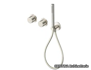 SX CRISX603 - Single handle stainless steel shower tap with hand shower _ CRISTINA Rubinetterie