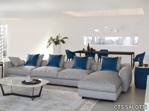 CAPETOWN - 4 seater fabric sofa with chaise longue _ CTS SALOTTI