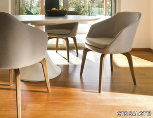 ANNA - Easy chair with armrests _ CTS SALOTTI