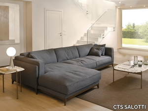 TIME - Sectional fabric sofa with chaise longue _ CTS SALOTTI