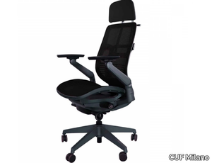 KIND - Office chair with headrest with 5-Spoke base _ CUF Milano