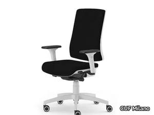 ORIA RETE - Swivel height-adjustable office chair with 5-Spoke base _ CUF Milano