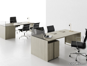 MAGENTA - Laminate office desk with drawers _ CUF Milano