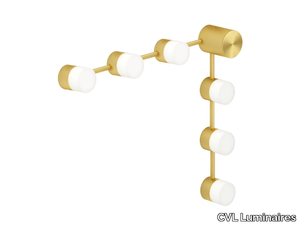 BACKSTAGE CORNER IP44 - LED brass wall lamp for bathroom _ CVL Luminaires