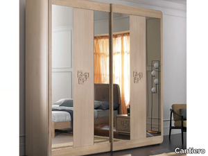 AMARCORD NIGHT - Mirrored wooden wardrobe _ Cantiero